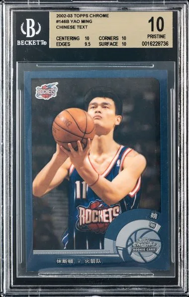 2002-03 Topps Chrome Yao Ming Batman Chinese Text #146B card image