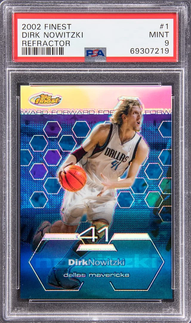 2002-03 Topps Finest Dirk Nowitzki Refractor #1 card image