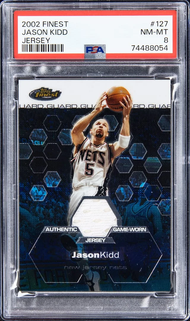 2002-03 Topps Finest Jason Kidd Jersey #127 card image