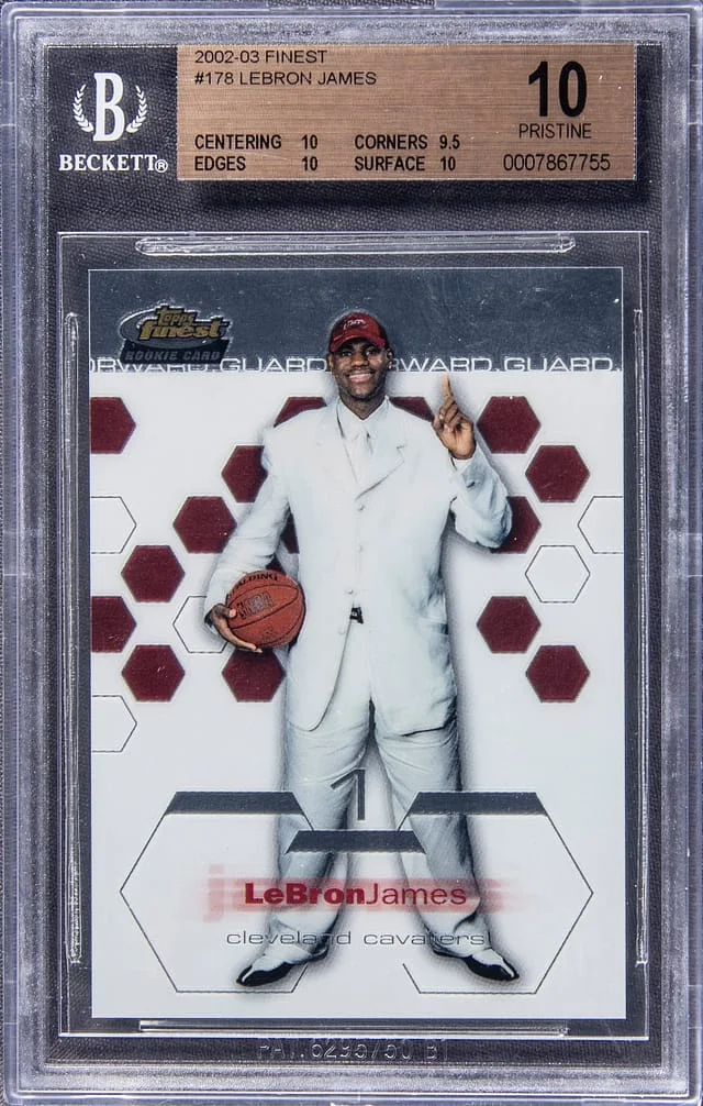 2002-03 Topps Finest LeBron James #178 card image