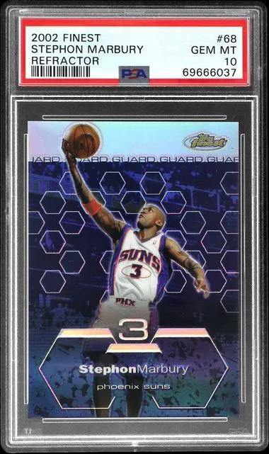 2002-03 Topps Finest Stephon Marbury Refractor #68 card image