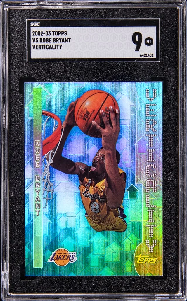 2002-03 Topps Kobe Bryant Verticality #V5 card image