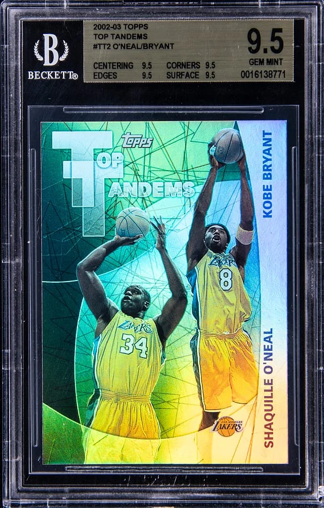 2002-03 Topps Kobe Bryant/Shaquille O'Neal Top Tandoms #TT2 card image