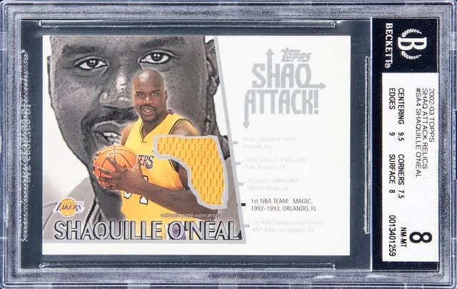 2002-03 Topps Shaquille O'Neal Shaq Attacks #SA4 card image