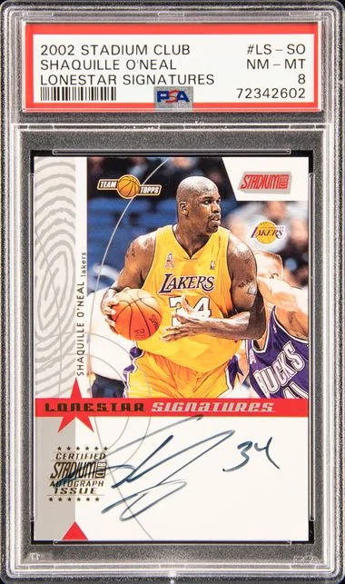 2002-03 Topps Stadium Club Shaquille O'Neal Lonestar Signatures #LS-SO card image