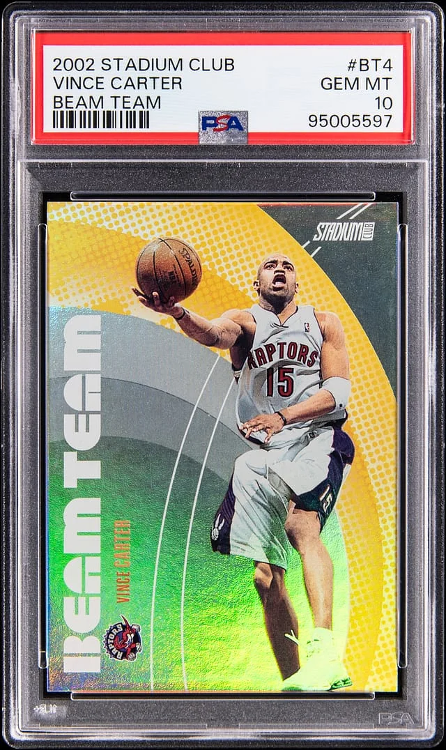 2002-03 Topps Stadium Club Vince Carter Beam Team #BT4 card image