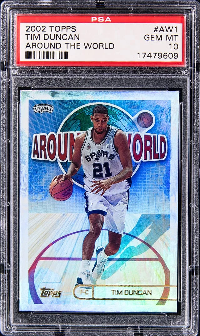 2002-03 Topps Tim Duncan Around The World #AW1 card image