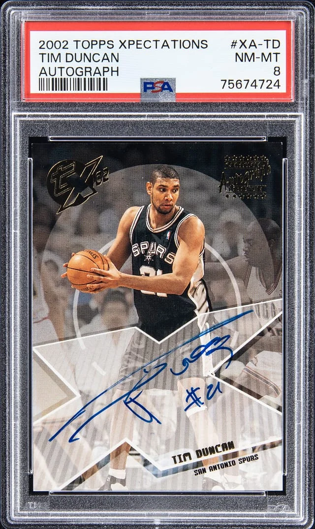 2002-03 Topps Tim Duncan Xpectations Autograph #XA-TD card image