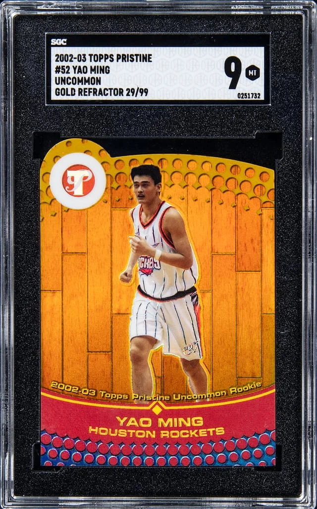 2002-03 Topps Yao Ming Pristine Gold Refractor #52 card image