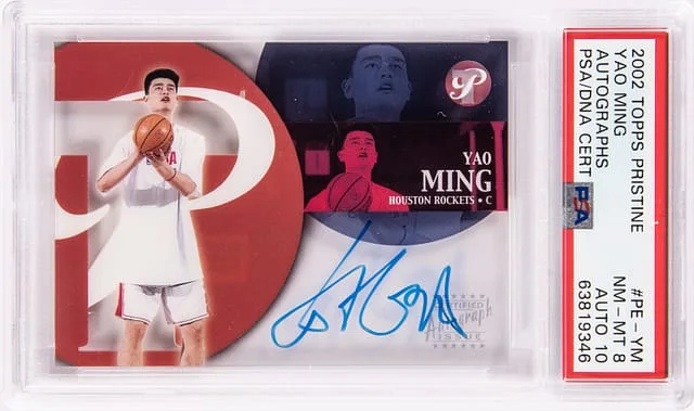 2002-03 Topps Yao Ming Pristine Autographs #YM card image