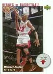 2002-03 UD Authentics Michael Jordan Heroes of Basketball #MJ5 card image