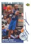 2002-03 UD Authentics Michael Jordan Heroes of Basketball Autographs #MJ8-A card image