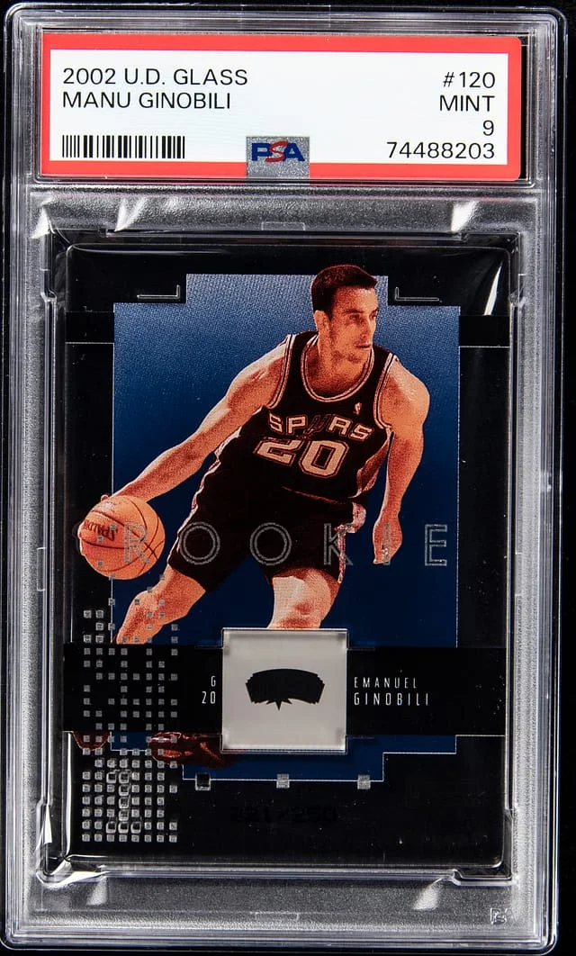 2002-03 U.D Glass Manu Ginobili #120 card image
