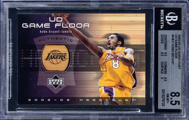 2002-03 UD Hardcourt Game Floor Kobe Bryant #KB-F card image