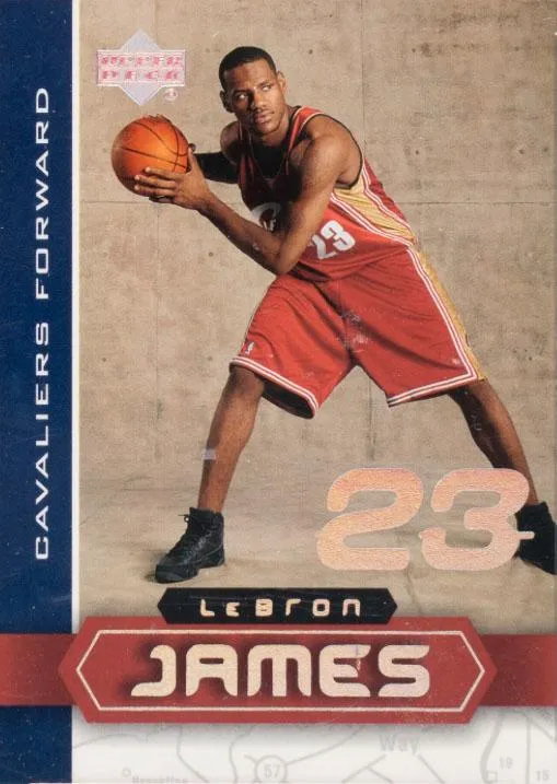 2002-03 UD SuperStars Lebron James #LBJ-3 card image