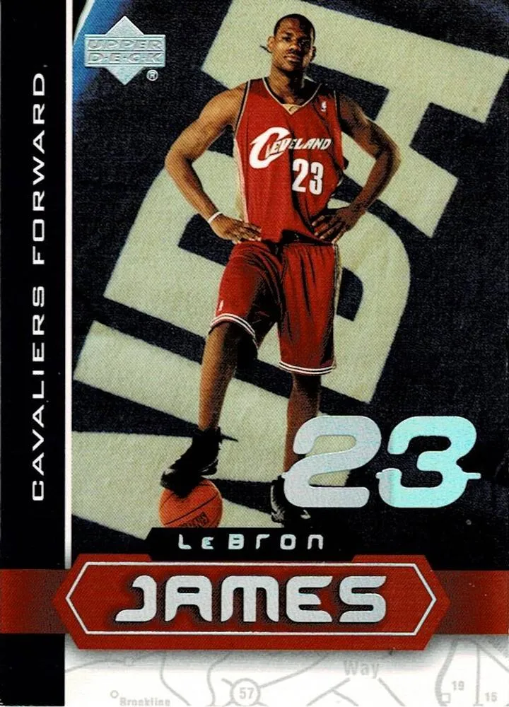 2002-03 UD SuperStars Lebron James #LBJ-4 card image