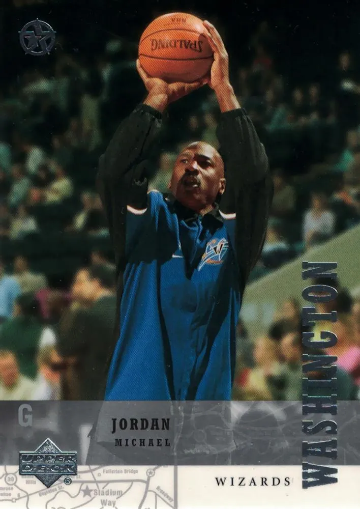 2002-03 UD SuperStars Michael Jordan Spokesmen #UD8 card image
