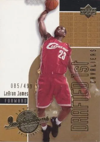 2002-03 Upper Deck Inspirations Lebron James #156 card image