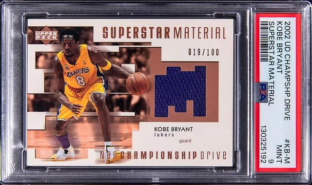 2002-03 Upper Deck Kobe Bryant Championship Drive Superstar Material #KB-M card image