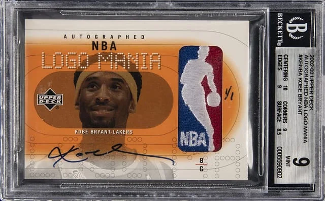 2002-03 Upper Deck Kobe Bryant Autographed NBA Logo Mania #KB-NBA card image