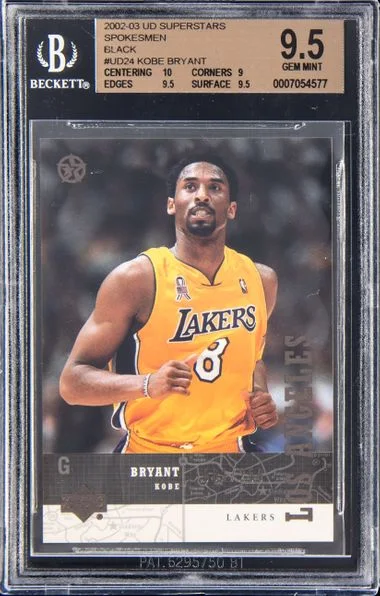 2002-03 Upper Deck Kobe Bryant Superstars Spokesmen Black #UD24 card image