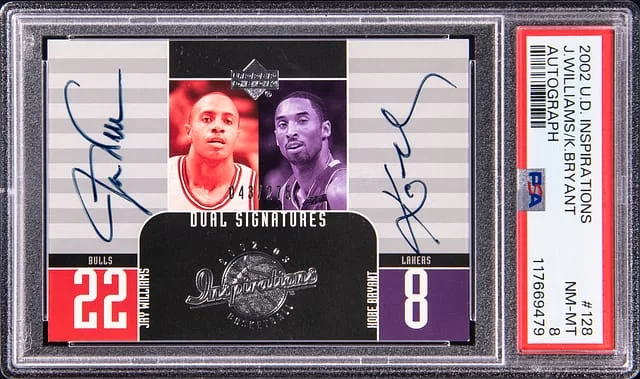 2002-03 Upper Deck Kobe Bryant/Jayson Williams Inspirations Autograph #128 card image
