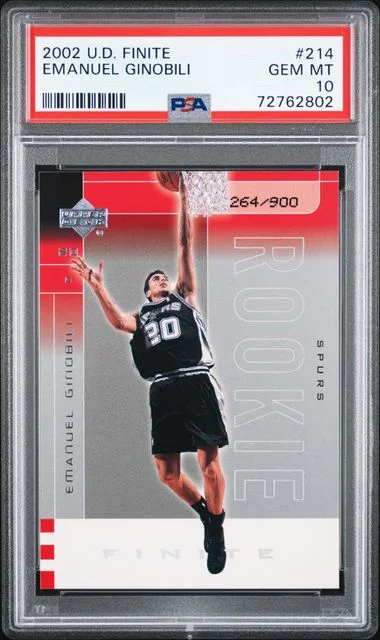 2002-03 Upper Deck Manu Ginobili Finite #214 card image