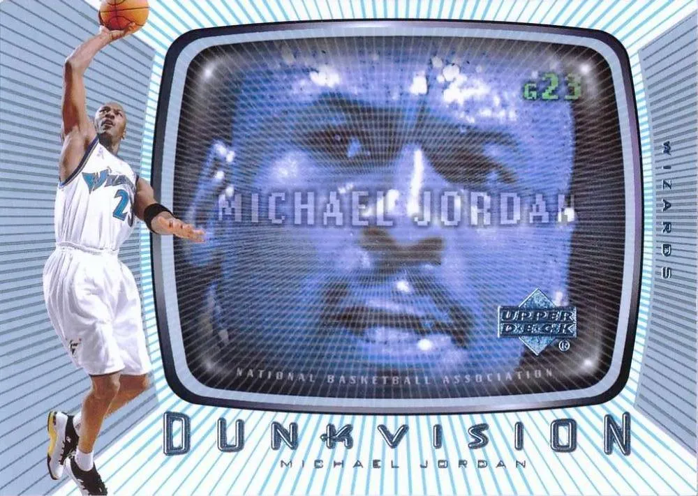 2002-03 Upper Deck Michael Jordan Dunkvision #DV1 card image