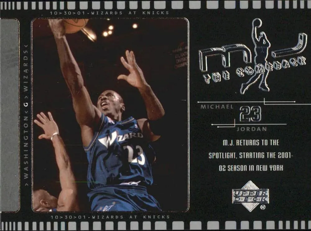 2002-03 Upper Deck Michael Jordan MJ The Comeback #J1 card image