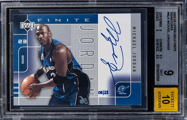 2002-03 Upper Deck Michael Jordan Finite Signatures #MJ-A card image
