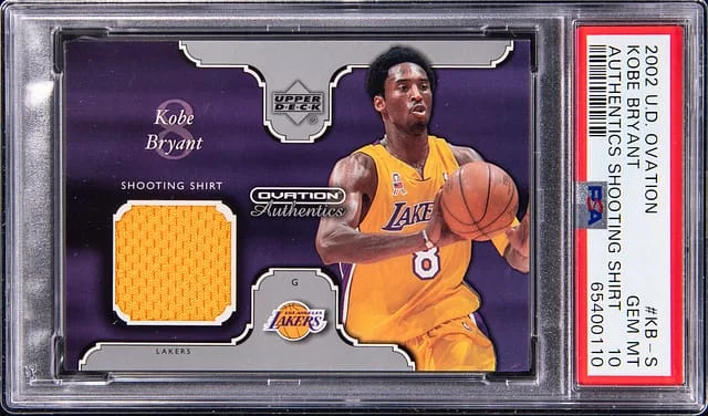 2002-03 Upper Deck Ovation Kobe Bryant Authentics Shooting Shirt #KB-S card image