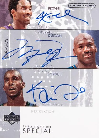 2002-03 Upper Deck Ovation Michael Jordan Signatures #OS1 card image