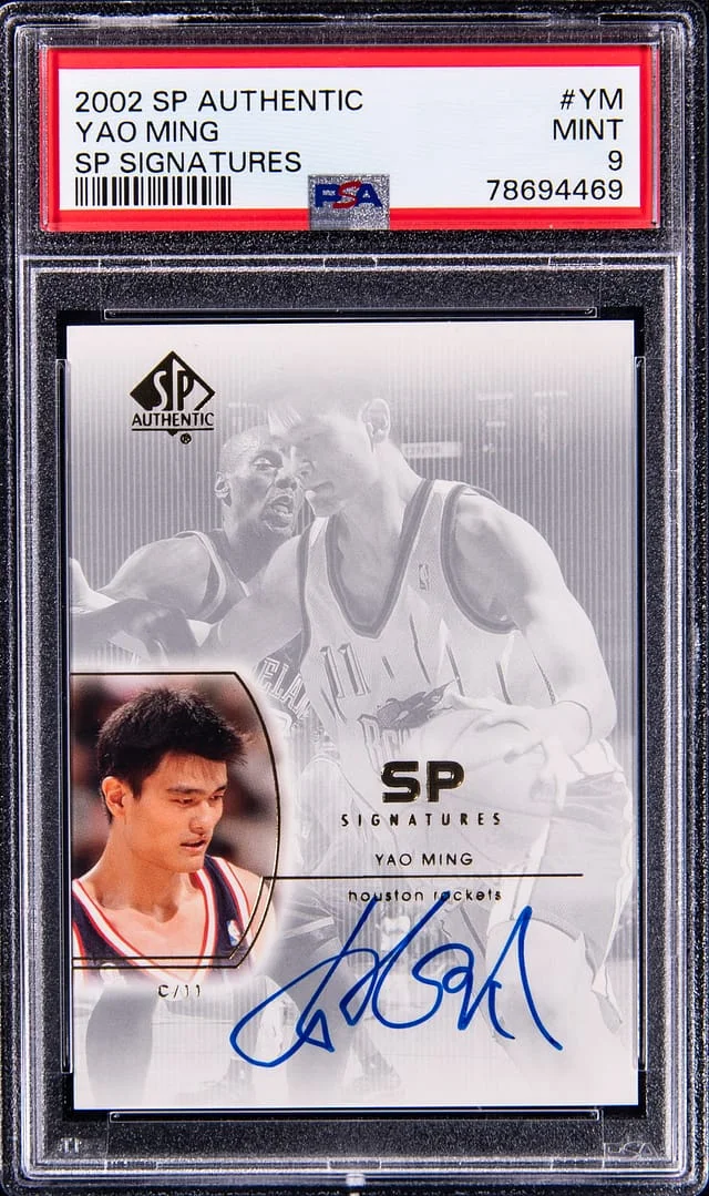 2002-03 Upper Deck SP Authentic Yao Ming SP Signatures #YM card image