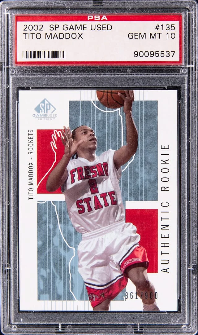 2002-03 Upper Deck SP Game Used Tito Maddox #135 card image