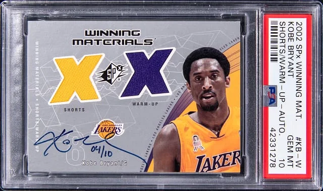 2002-03 Upper Deck SPx Kobe Bryant Winning Materials #KB-W card image