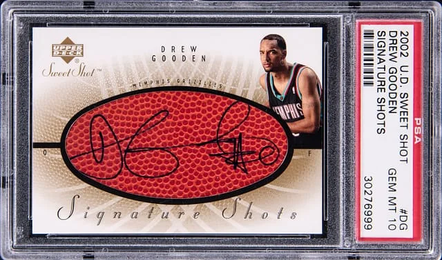 2002-03 Upper Deck Sweet Shot Drew Gooden Signature Shots #DG card image