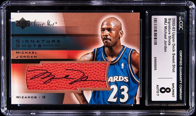 2002-03 Upper Deck Sweet Shot Michael Jordan Signature Shots #MJ card image