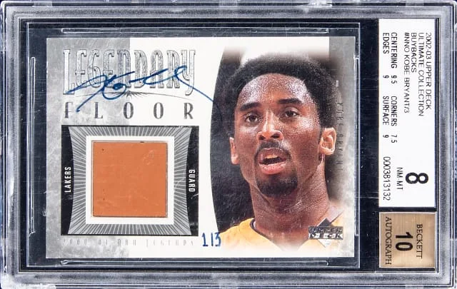 2002-03 Upper Deck Ultimate Collection Kobe Bryant BuyBacks '01-02 UD Legends Legendary Floors #NNO card image