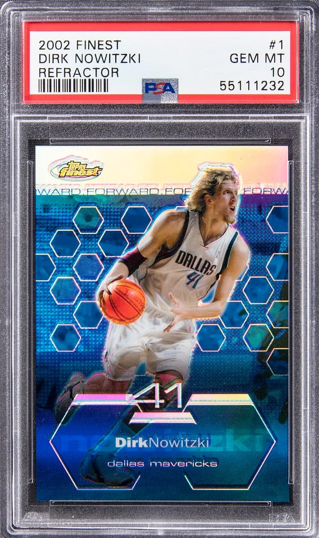 2002-04 Topps Finest Dirk Nowitzki Refractor #1 card image