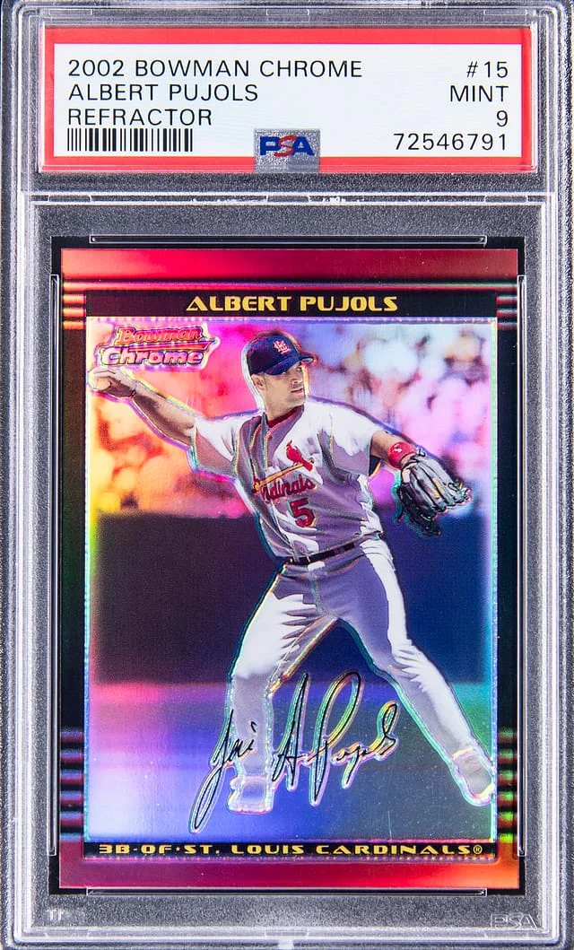 2002 Bowman Chrome Albert Pujols Refractor #15 card image
