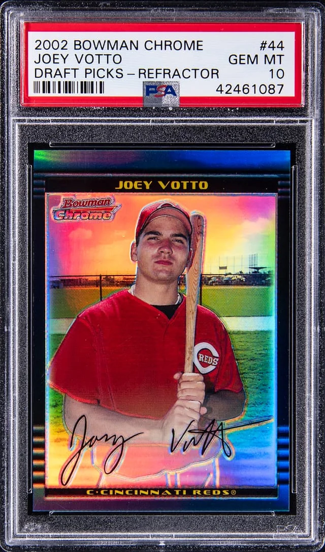 2002 Bowman Chrome Draft Joey Votto Picks Refractor #44 card image