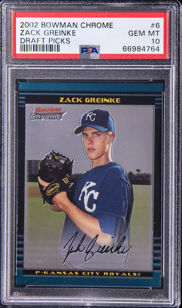 2002 Bowman Chrome Draft Zack Greinke Picks #BDP6 card image