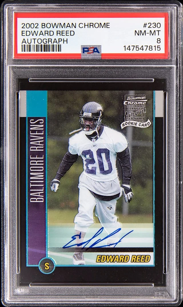 2002 Bowman Chrome Edward Reed Autograph #230 card image
