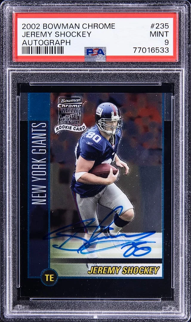2002 Bowman Chrome Jeremy Shockey Autograph #235 card image
