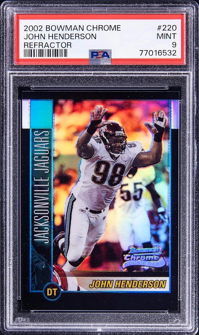 2002 Bowman Chrome John Henderson Refractor #220 card image