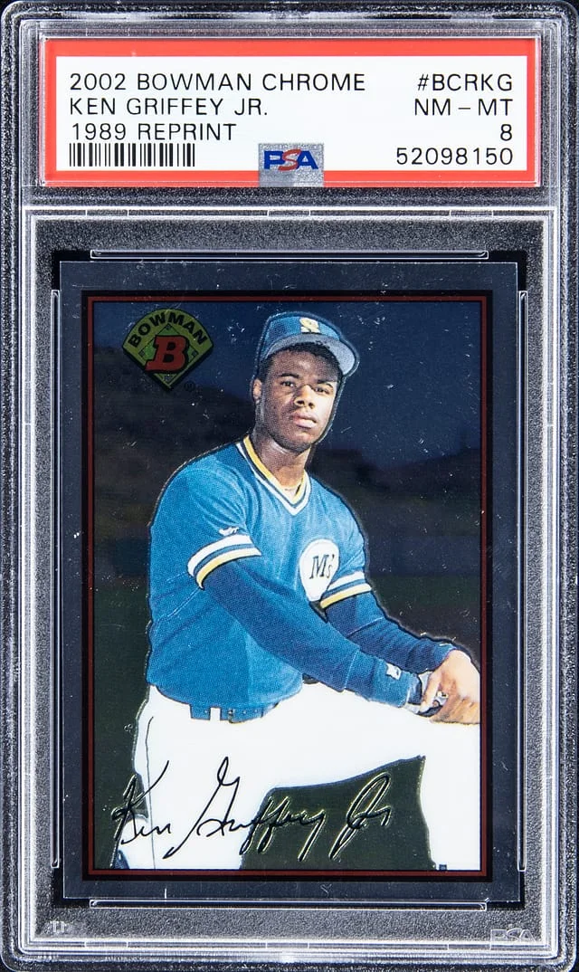 2002 Bowman Chrome Ken Griffey Jr. 1989 Reprint #BCR-KG card image