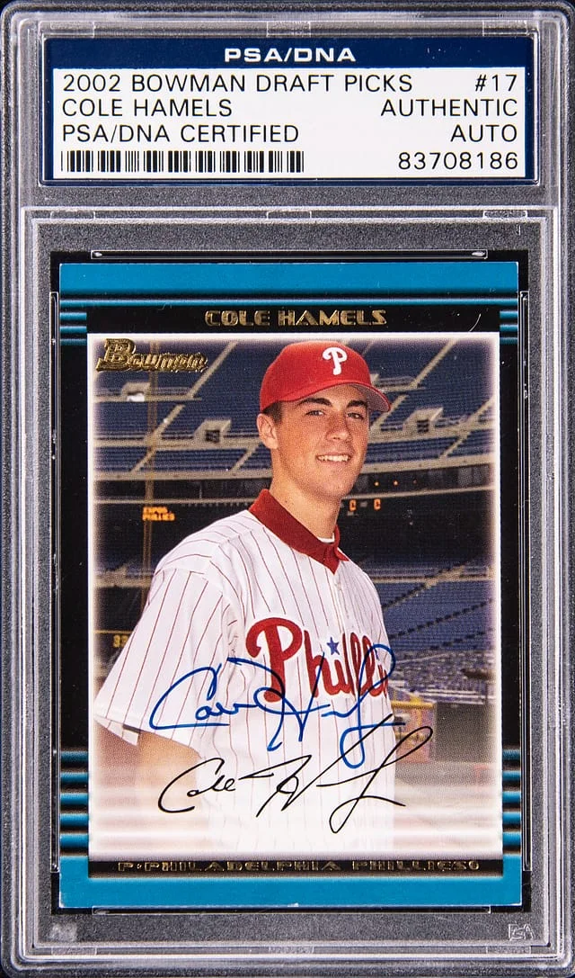 2002 Bowman Draft Cole Hamels #17 card image