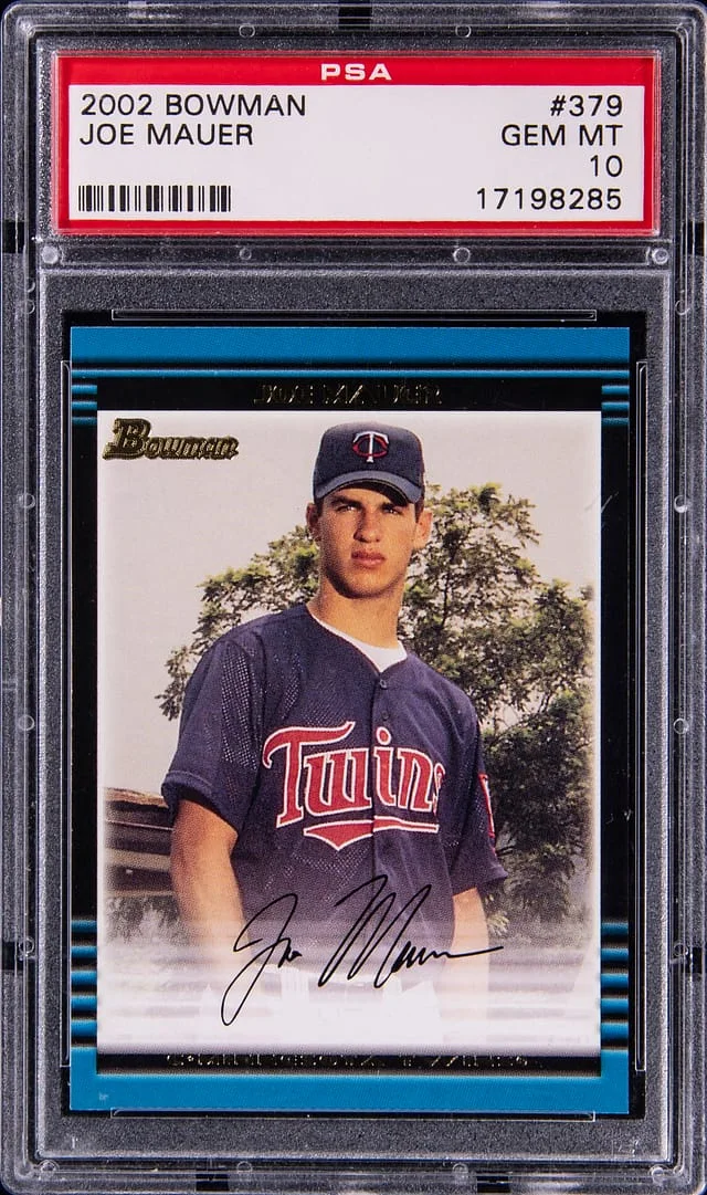 2002 Bowman Joe Mauer #379 card image