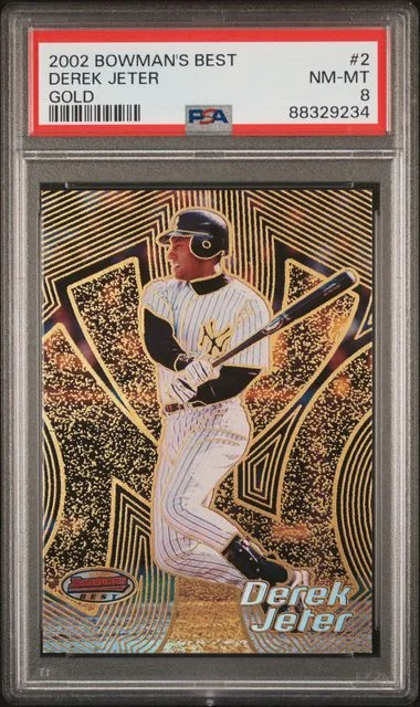 2002 Bowman's Best Derek Jeter Gold #2 card image