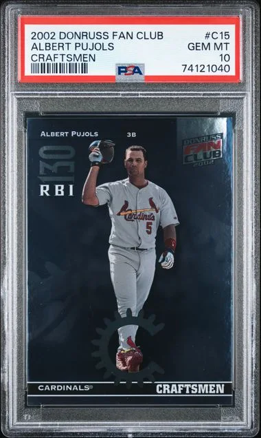 2002 Donruss Albert Pujols Fan Club Craftsmen #C15 card image